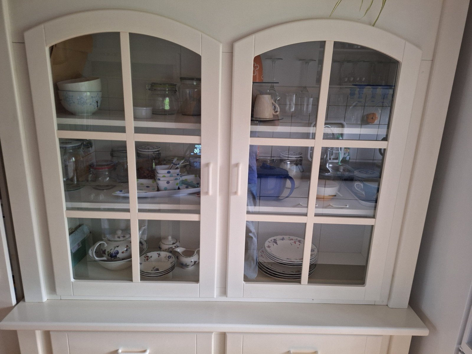 vitrine kast, Overige typen, Zo goed als nieuw, 150 tot 225 cm, Hout
