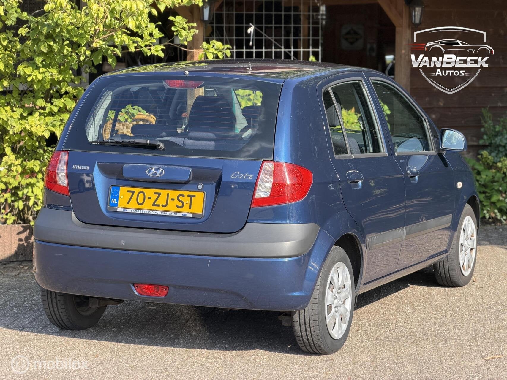 Hyundai Getz 1.4i Active Joy Apk Airco, Auto's, 450 kg, Gebruikt, 4 cilinders, Blauw