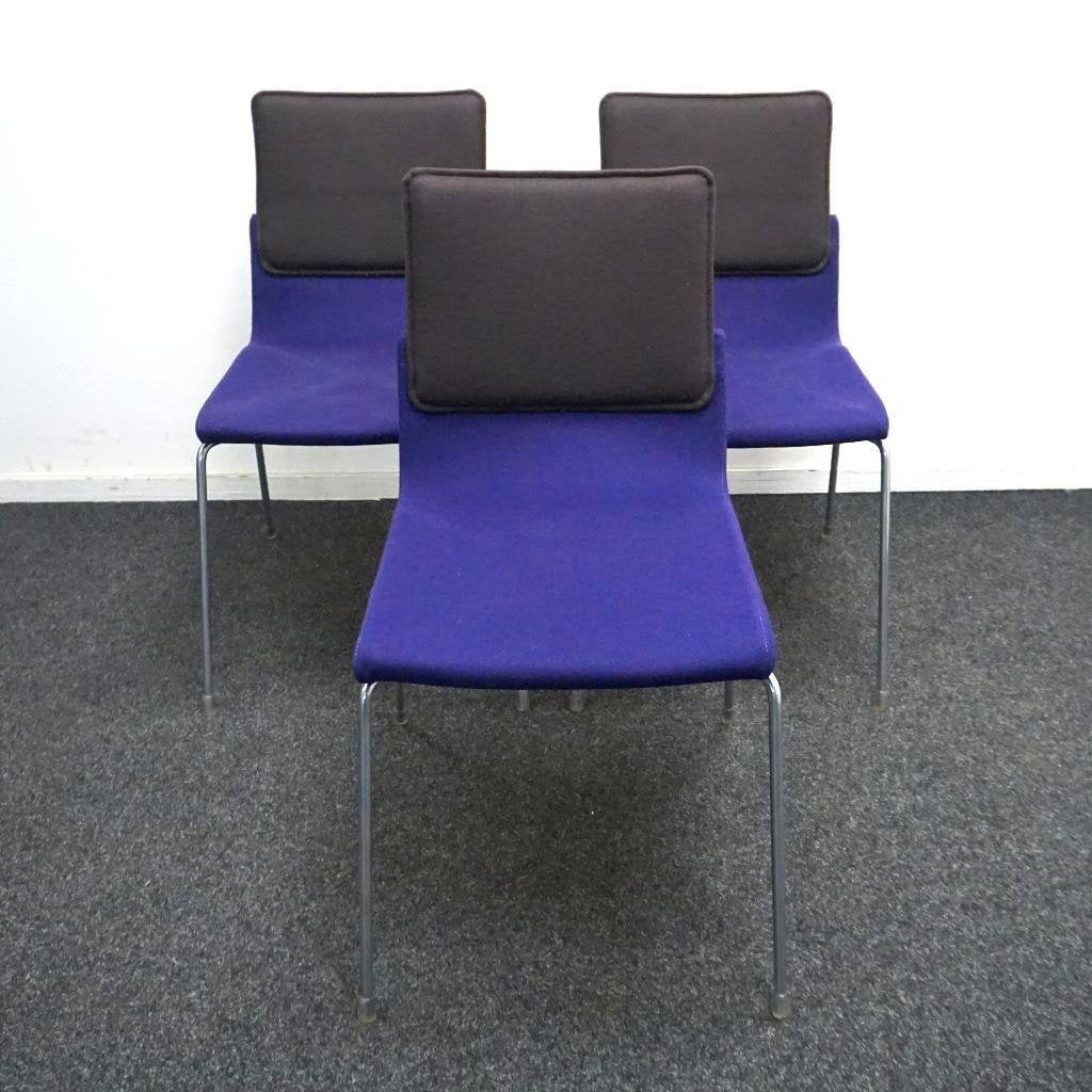 Gispen Triennial Design Stoelen | Zwart / Donkerpaars, Huis en Inrichting, Gebruikt, Overige kleuren, -, Ophalen of Verzenden