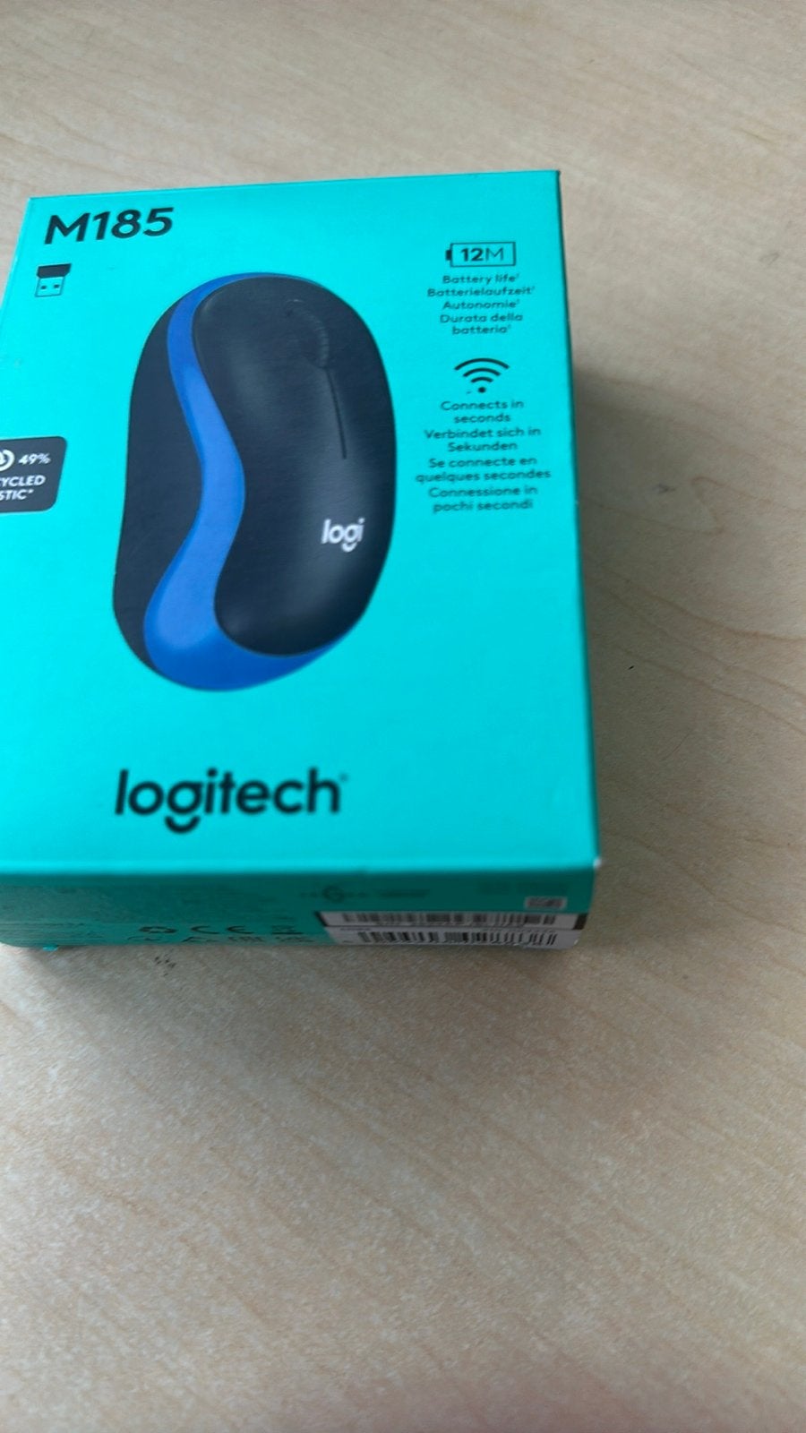 Logitech M185 Draadloze Muis - Nieuw in Doos, Computers en Software, Muizen, Nieuw, Muis, Draadloos, Ophalen of Verzenden
