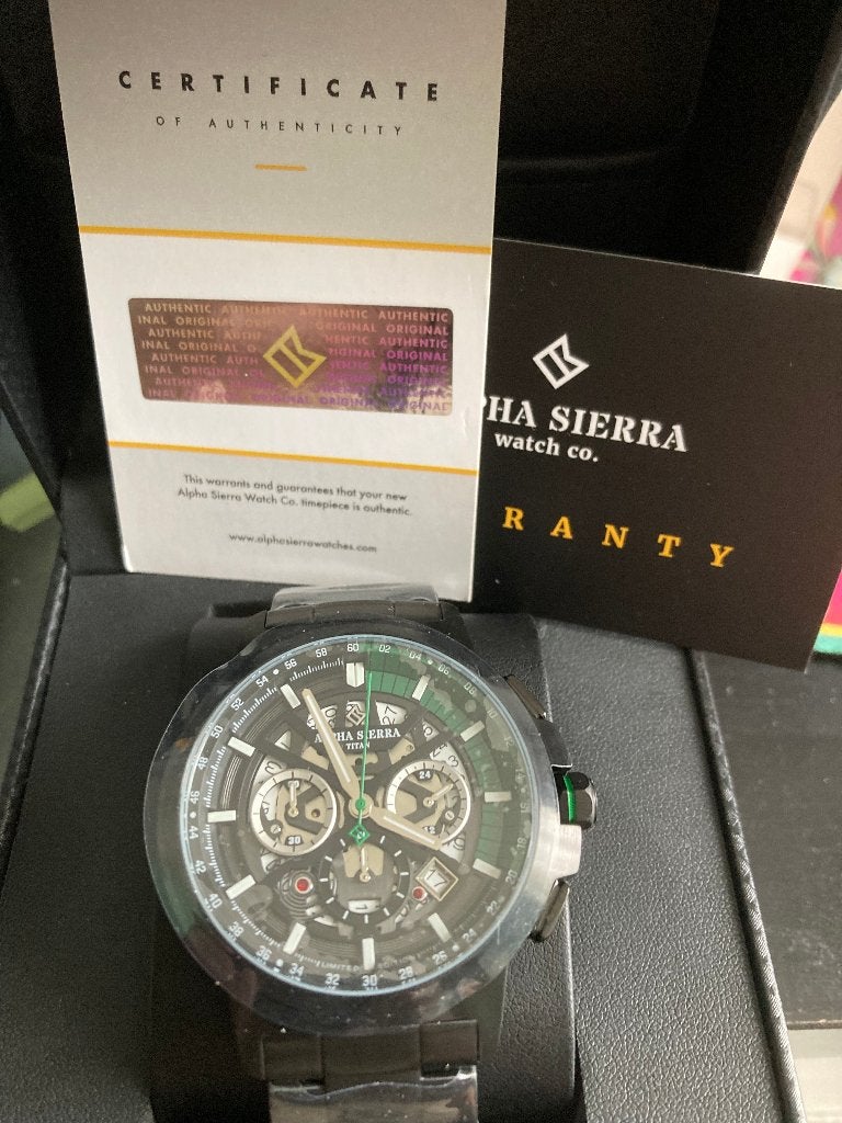 Alpha Sierra heren horloge, Overige merken, Staal, Staal, Polshorloge