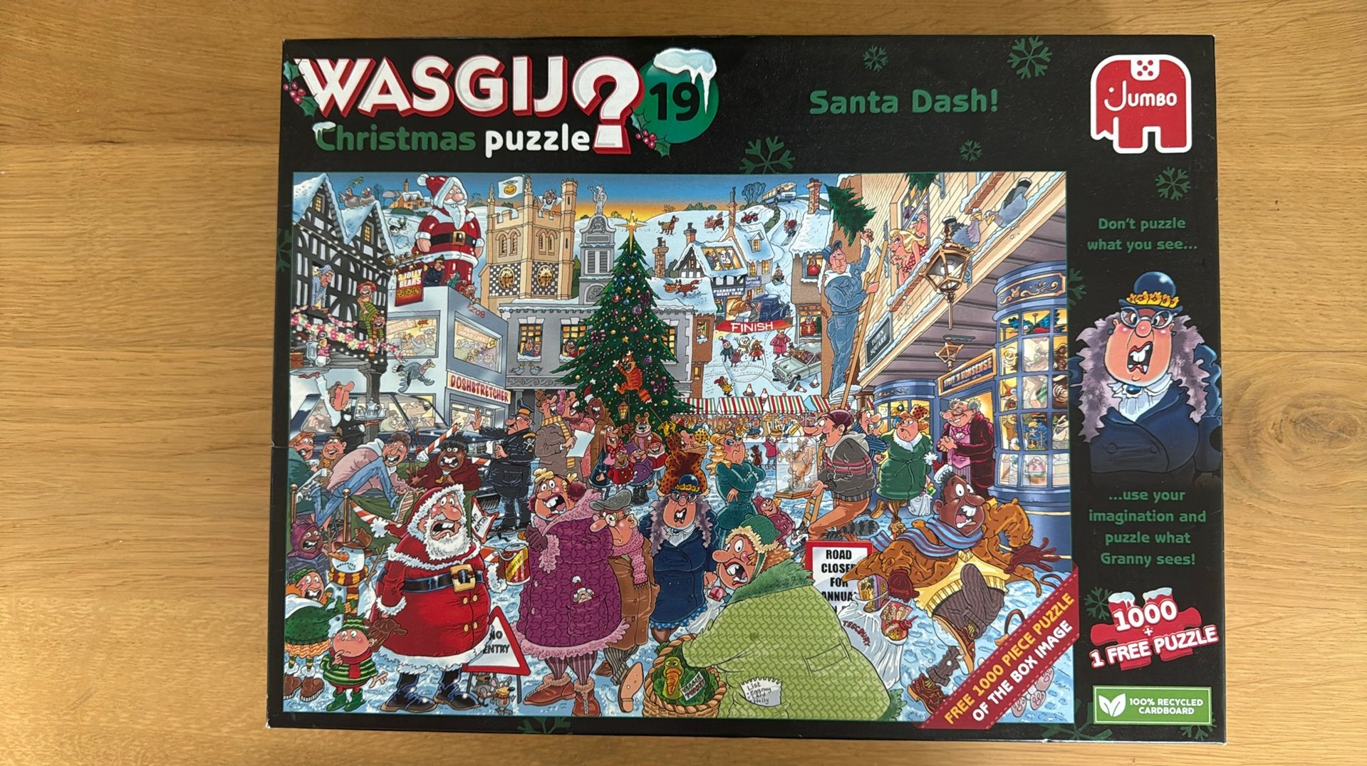 WasGij Christmas puzzle, Ophalen, 500 t/m 1500 stukjes, Zo goed als nieuw, Legpuzzel
