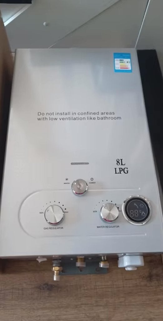 8L Propaan Boiler / LPG Geiser | Overal Warm Water -NIEUW-, Doe-het-zelf en Verbouw, Ophalen of Verzenden, Minder dan 3 jaar oud