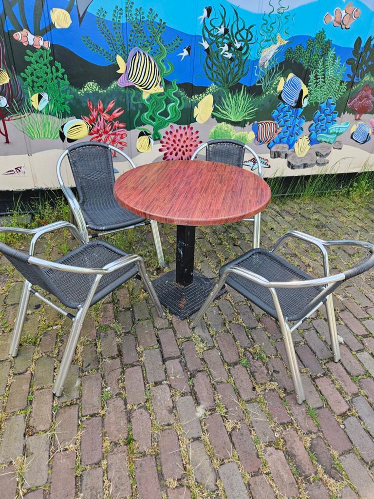 Tuin, terras, balkon tafel, Ophalen, Overige materialen, 2 zitplaatsen