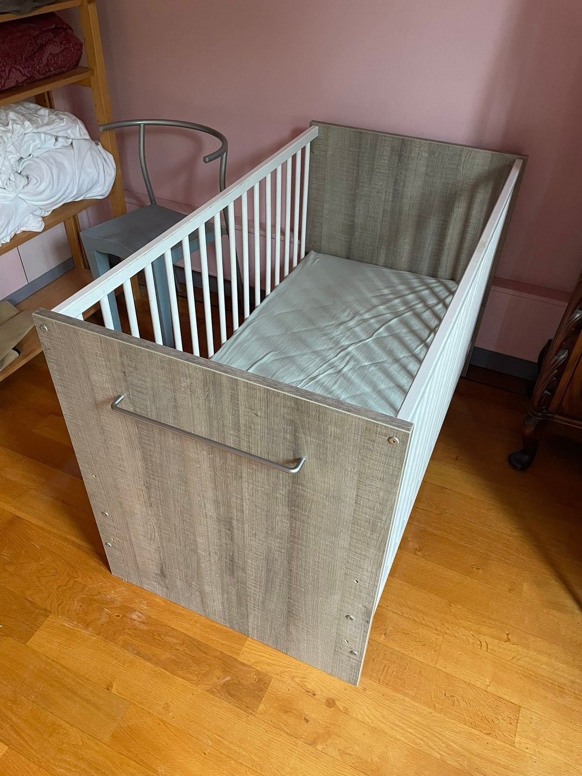 Babybed, kinderstoel, tafelzitje en keukentje, Ophalen, Gebruikt, Jongetje of Meisje, Nvt