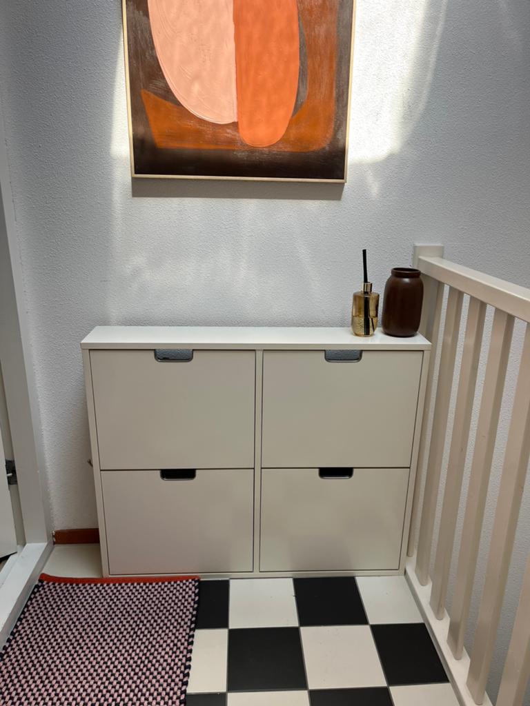 Schoenenkast klaplades wit IKEA, Huis en Inrichting, Kasten | Schoenenkasten, Ophalen, Zo goed als nieuw