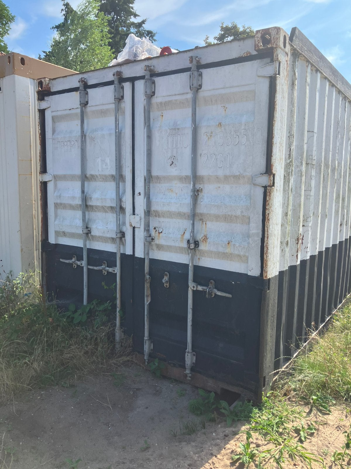 20 ft zeecontainer, Ophalen