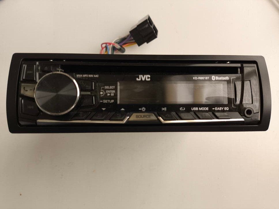 JVC KDR861BT Autoradio met Bluetooth en USB, Auto diversen, Autoradio's, Ophalen of Verzenden, Gebruikt