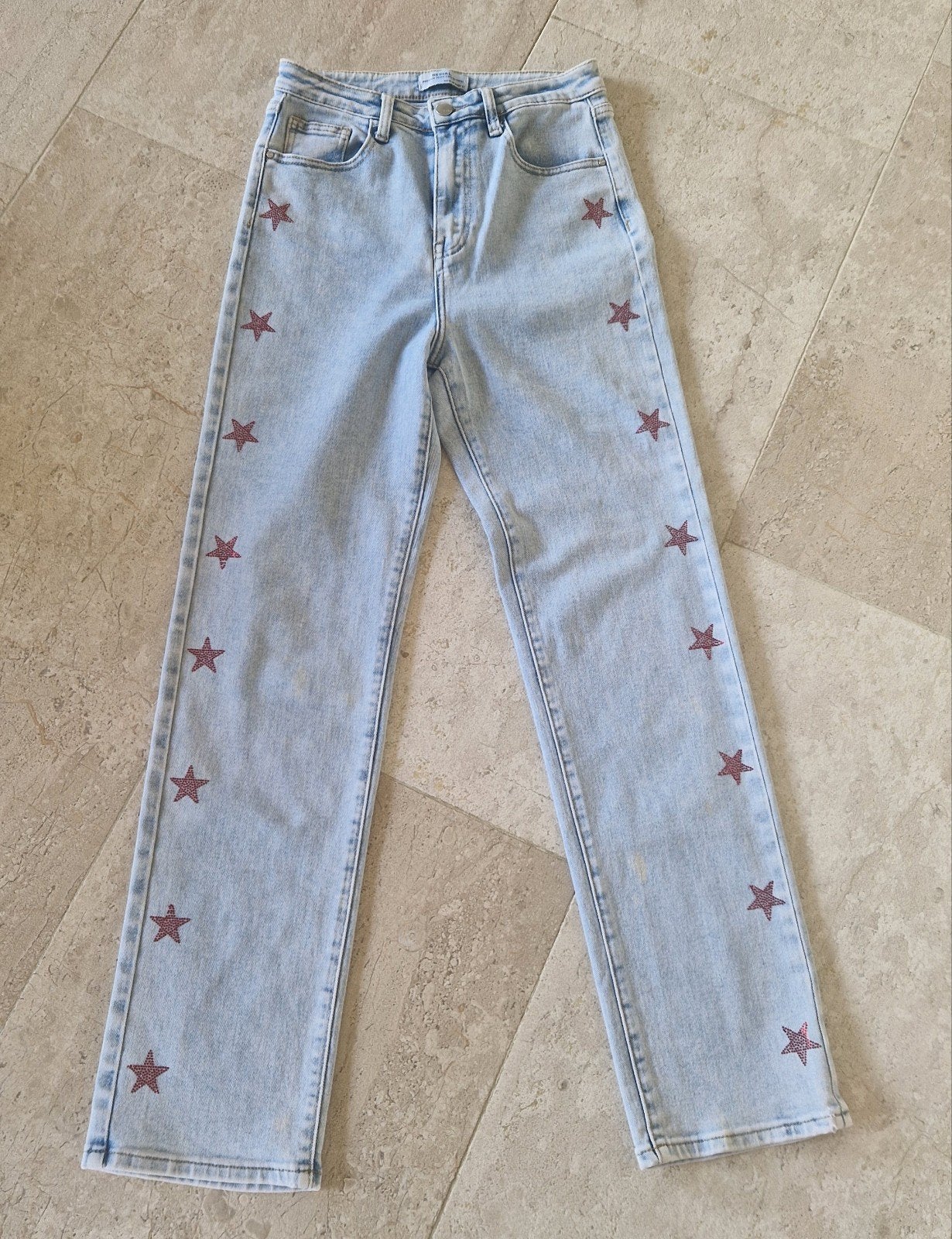 dames Jeans met rode sterren, Redial, Blauw, Ophalen of Verzenden, W30 - W32 (confectie 38/40)