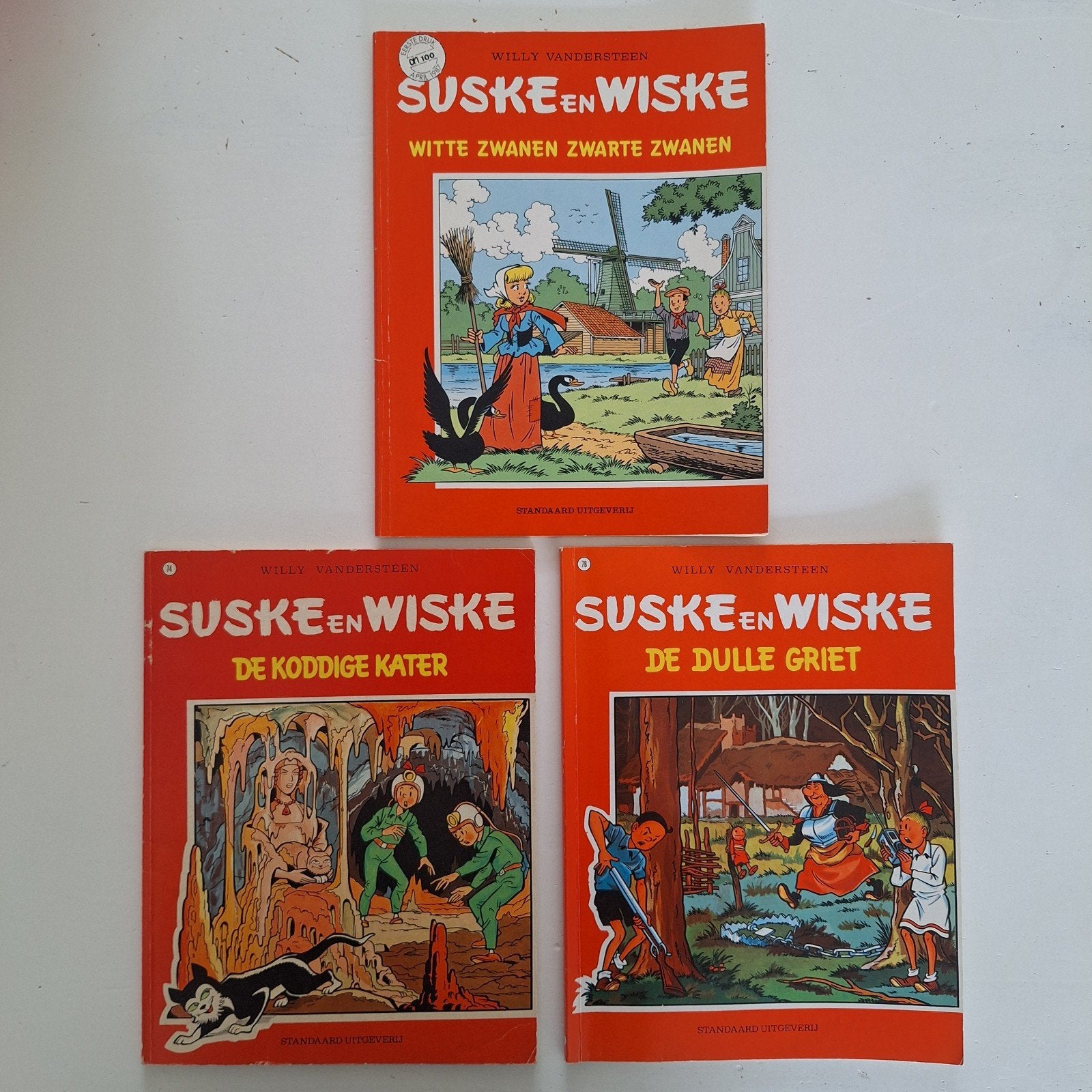 3 Suske en Wiske strips, Meerdere stripboeken, Ophalen of Verzenden, Gelezen, Willy Vandersteen