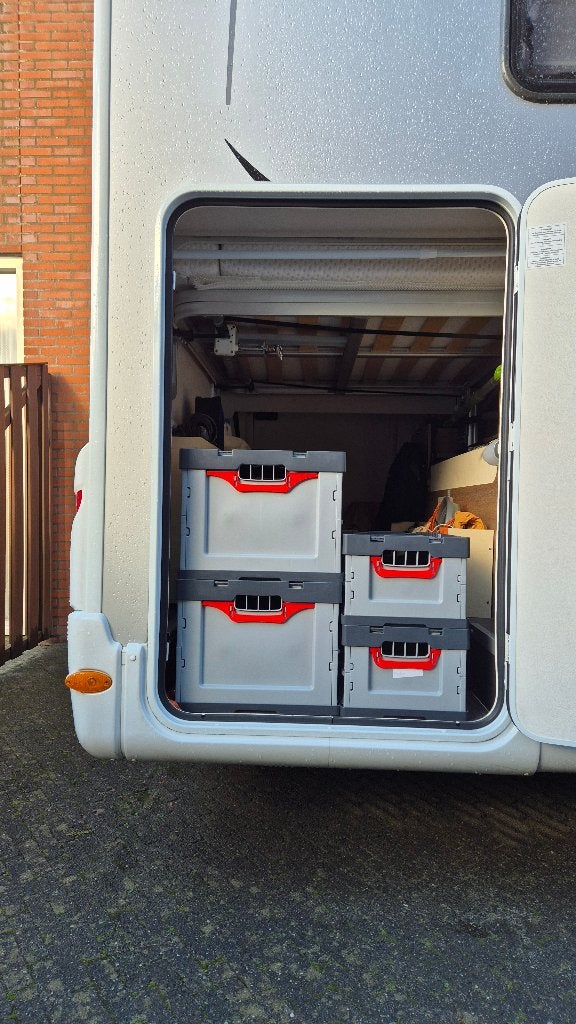Set van 4 vouwboxen met deksel, Caravans en Kamperen, Camper-accessoires, Ophalen, Nieuw