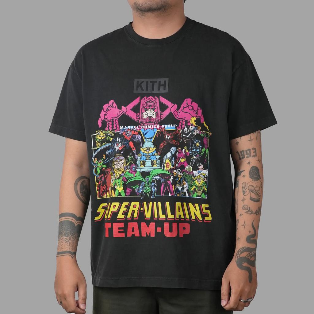 KITH X Marvel Team up villains vintage black t-shirt | M, Ophalen of Verzenden, Nieuw, Maat 48/50 (M), Zwart