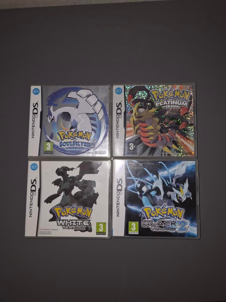 Pokémon DS games: SoulSilver, Platinum, White, Black 2, Spelcomputers en Games, Games | Nintendo DS, Avontuur en Actie, 1 speler