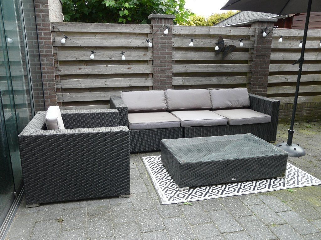 TUINSET PLUS TAFEL EN STOEL., Tuin en Terras, Ophalen, Gebruikt, Tuinset, Bank