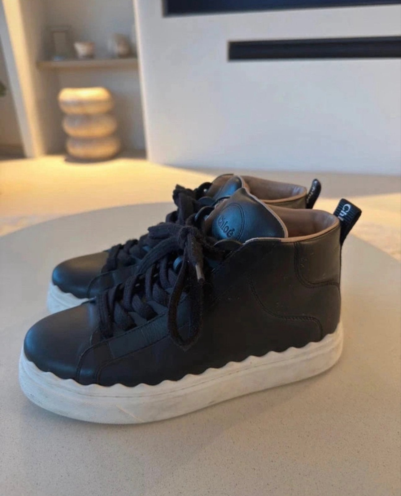 Chloé Lauren sneakers maat 37, Kleding | Dames, Verzenden, Gedragen, Zwart, Sneakers of Gympen