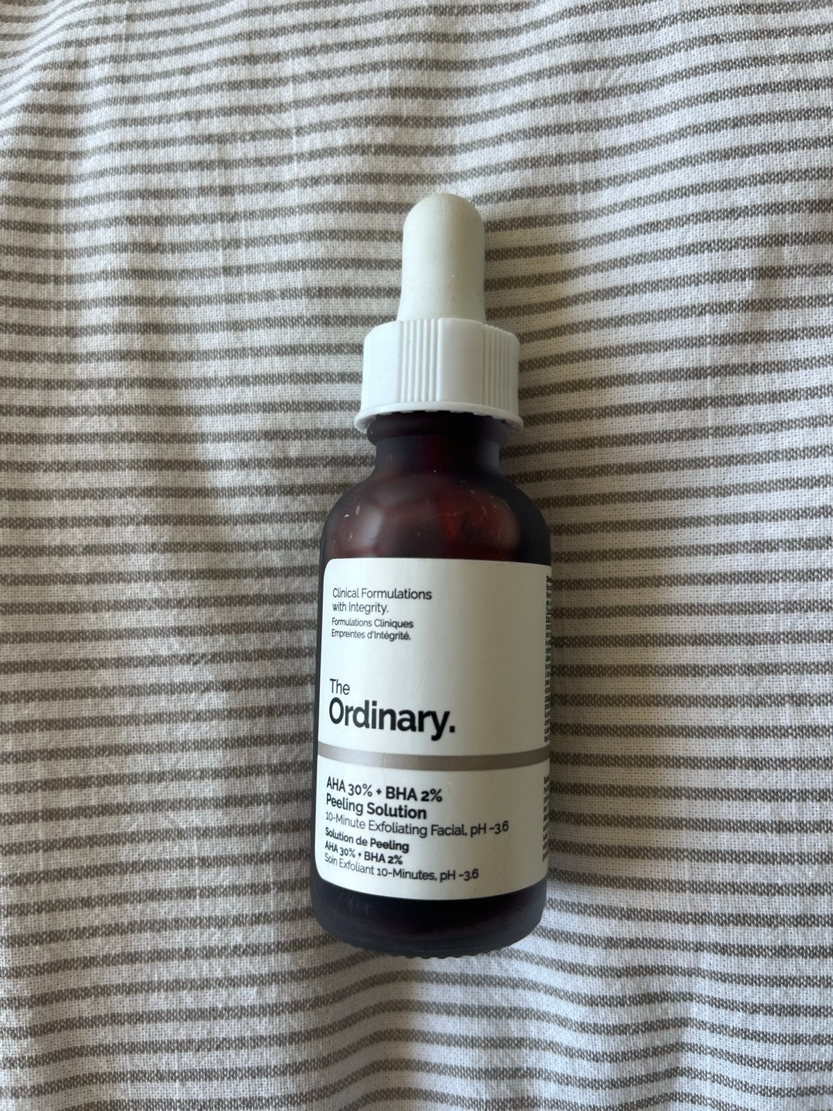The Ordinary AHA 30% + BHA 2% Peeling Solution, Ophalen of Verzenden, Zo goed als nieuw, Gehele gezicht, Reiniging