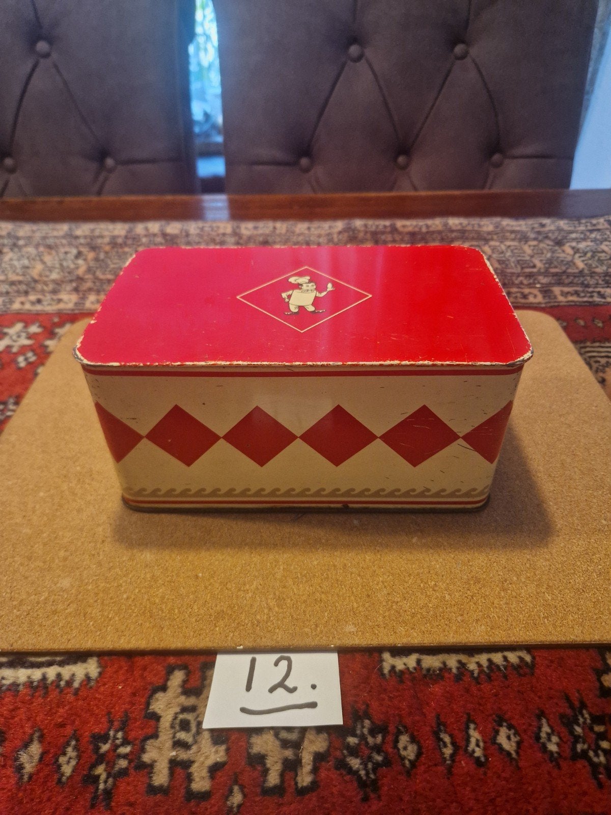 zeer goede staat Vintage Blikken doos van Bolletje, Ophalen of Verzenden, Zo goed als nieuw, Overige