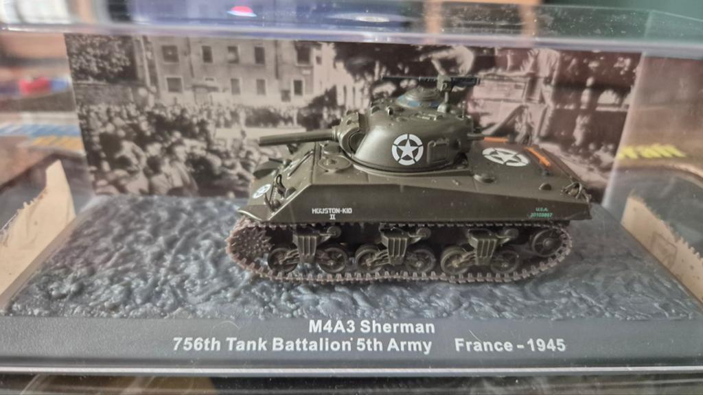 M4A3 Sherman Tank Model - Schaal 1/76 - Frankrijk 1945, Verzamelen, Militaria | Tweede Wereldoorlog, Ophalen of Verzenden