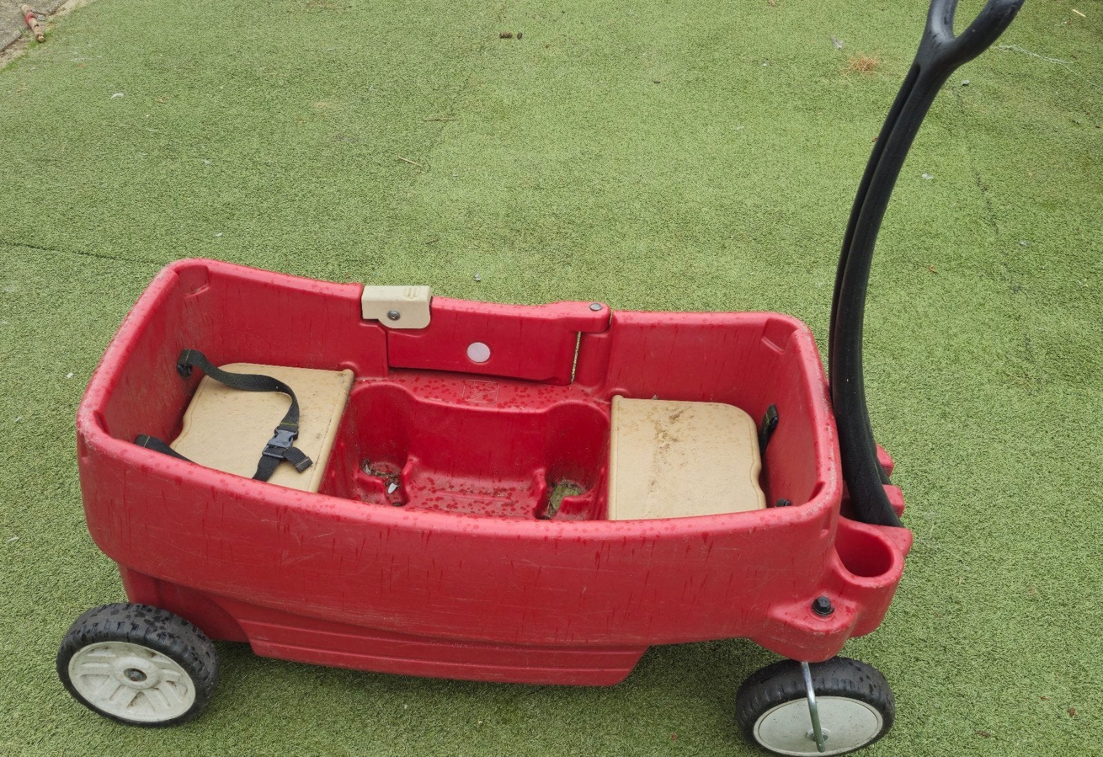 grote originele Step2 kinderbolderkar wagon met 2 zitplaatse, Ophalen of Verzenden, Gebruikt