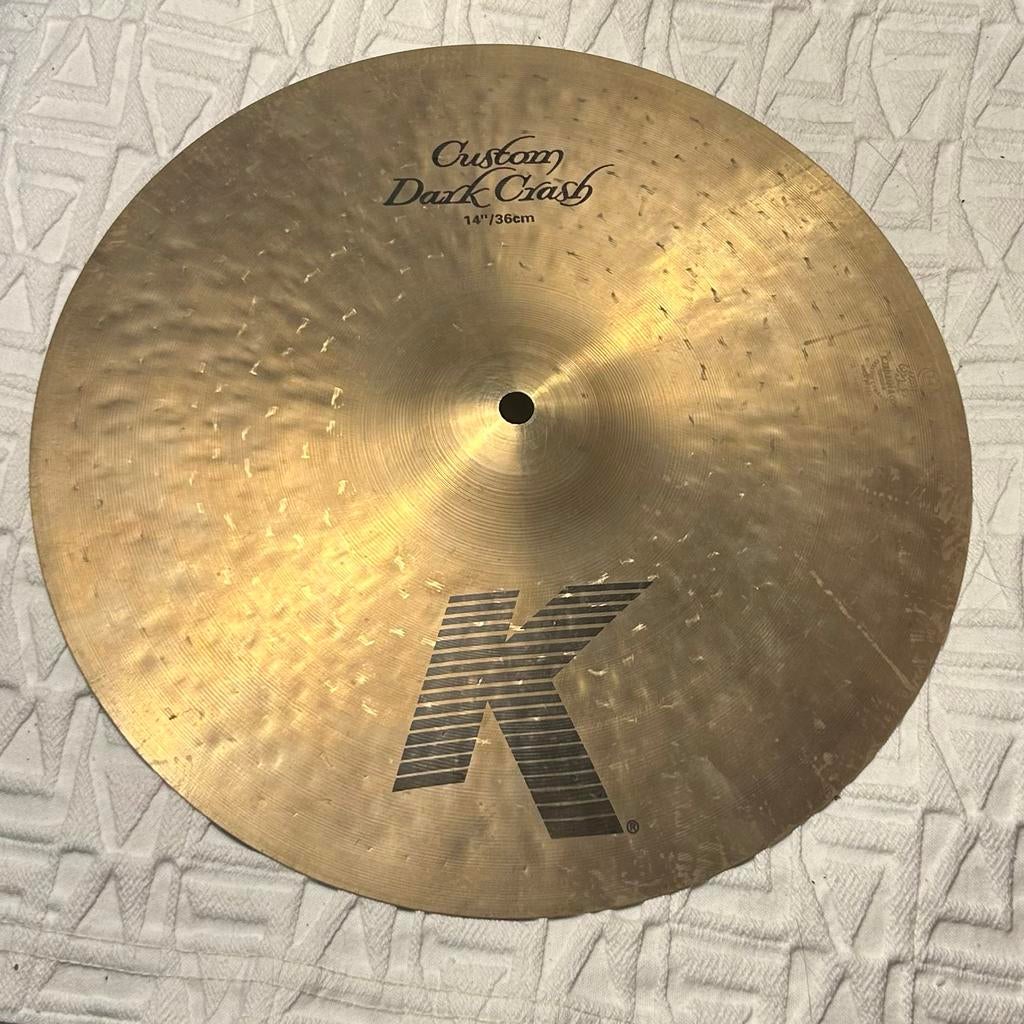 14” Zildjian K Custom Dark Crash (2009), Gebruikt, Usa, Drums of Percussie, Ophalen of Verzenden