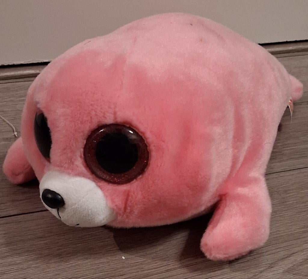 Ty beanie boo zeehondje Pierre 24 cm, Kinderen en Baby's, Speelgoed | Knuffels en Pluche, Ophalen of Verzenden, Zo goed als nieuw