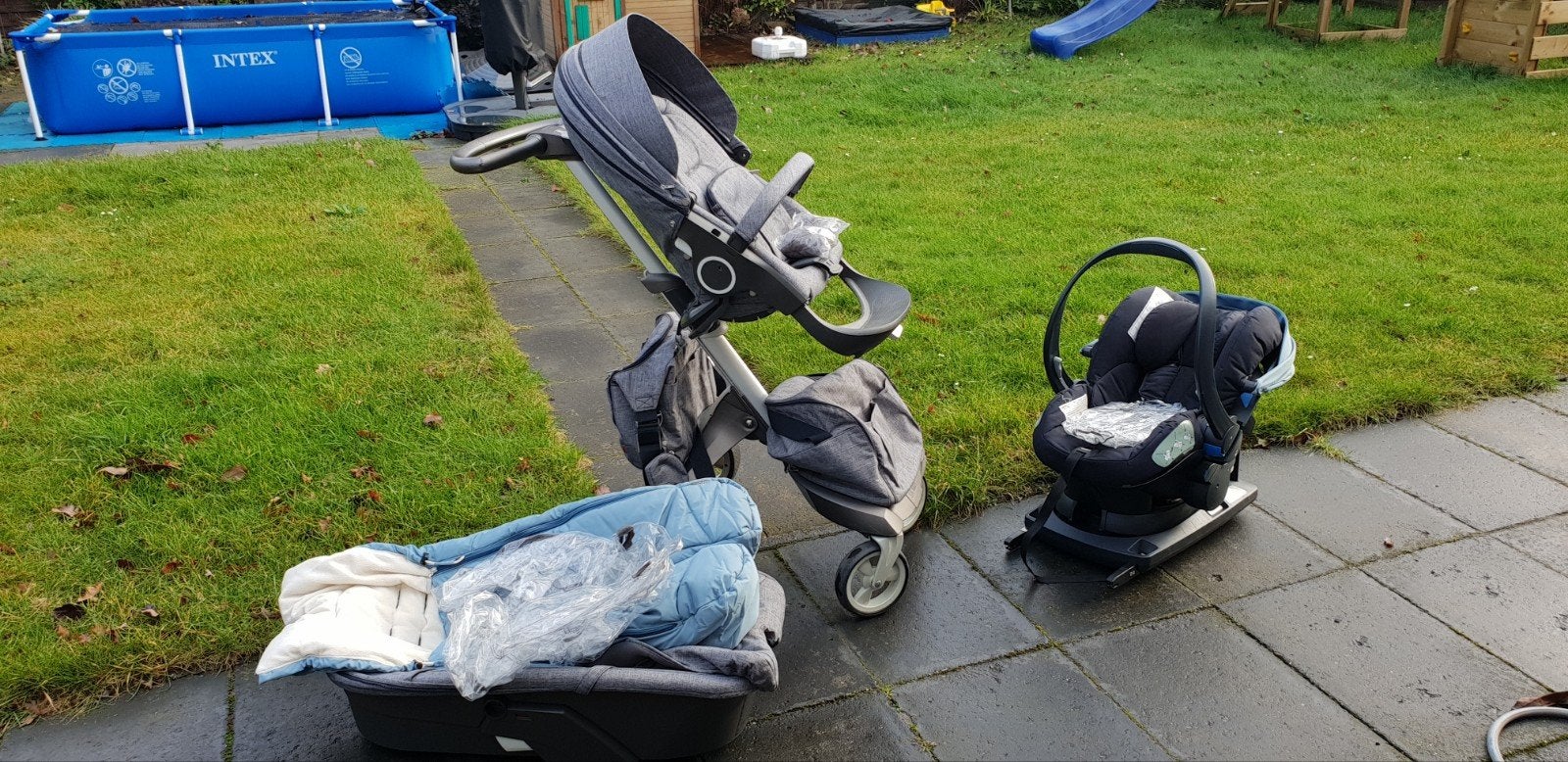 Stokke Xplory Complete Kinderwagen Set, Gebruikt, Combiwagen, Verstelbare duwstang, Ophalen