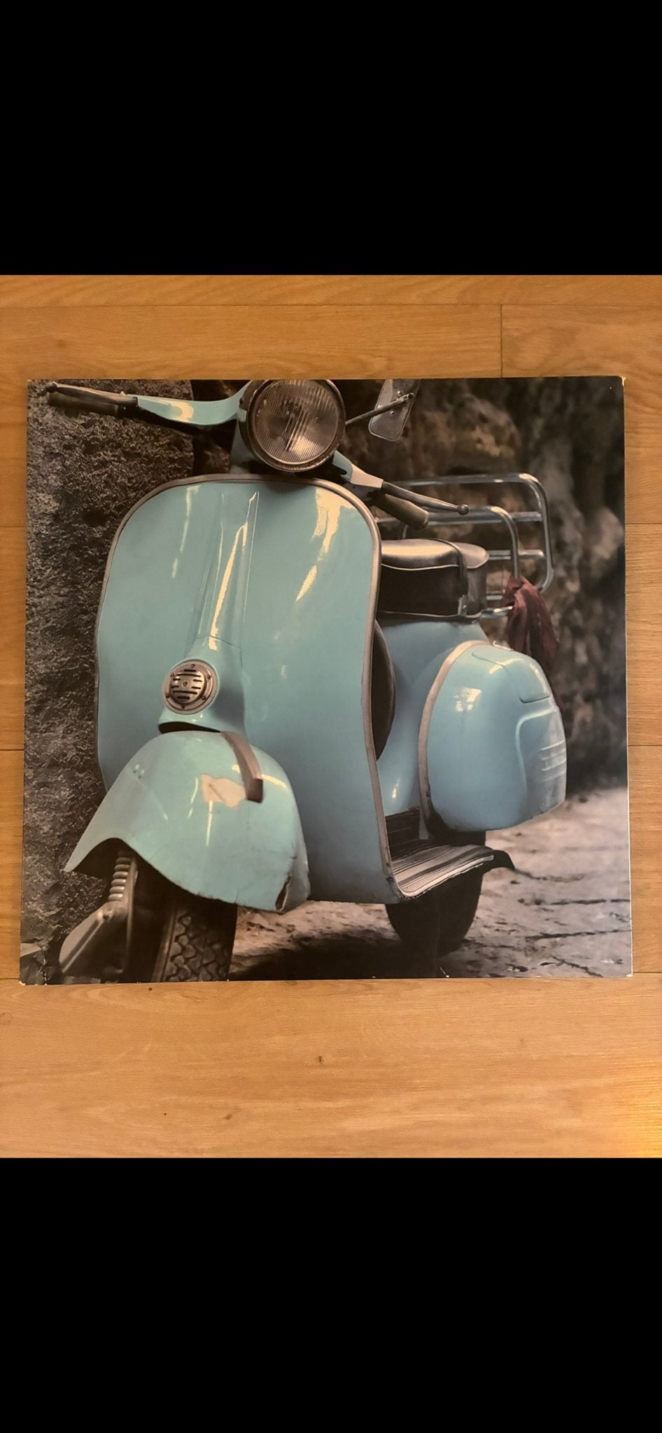Schilderij Vespa scooter op canvas, Print, Op houten frame, Textiel, Ophalen
