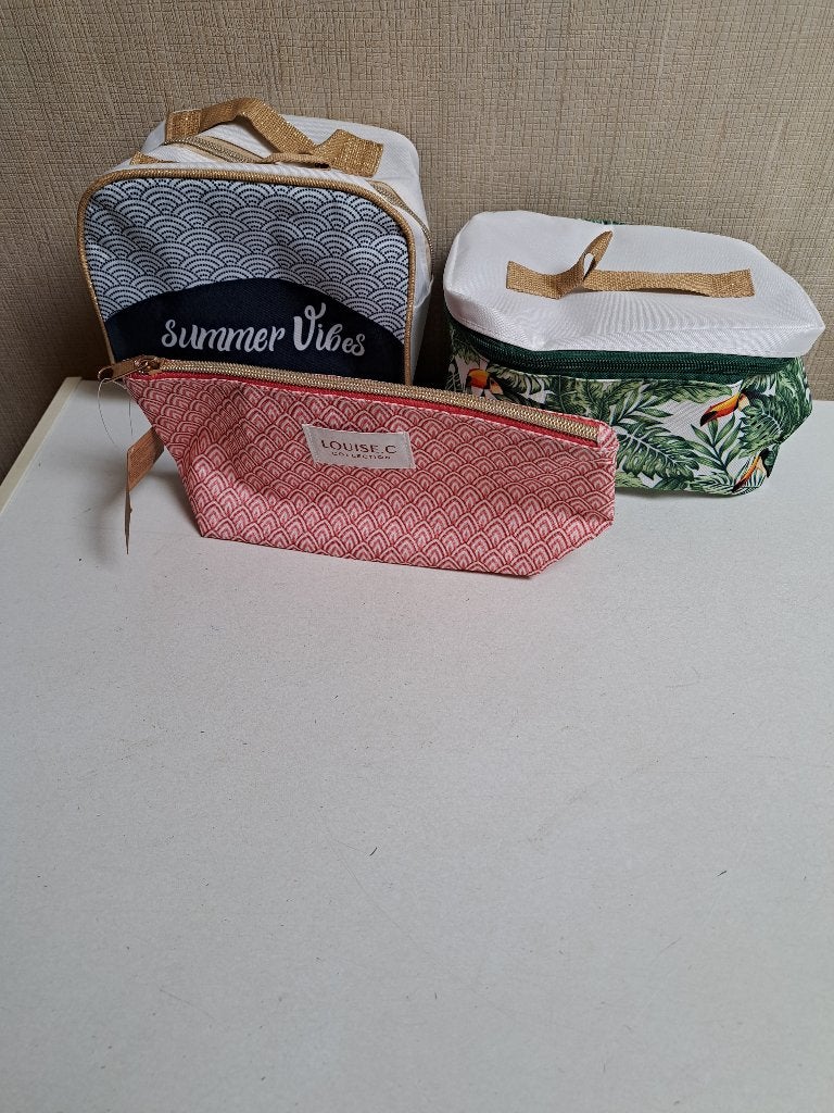 set van 3 toilettassen nieuw, Sieraden, Tassen en Uiterlijk, Toilettassen, Ophalen of Verzenden, Nieuw, Dame
