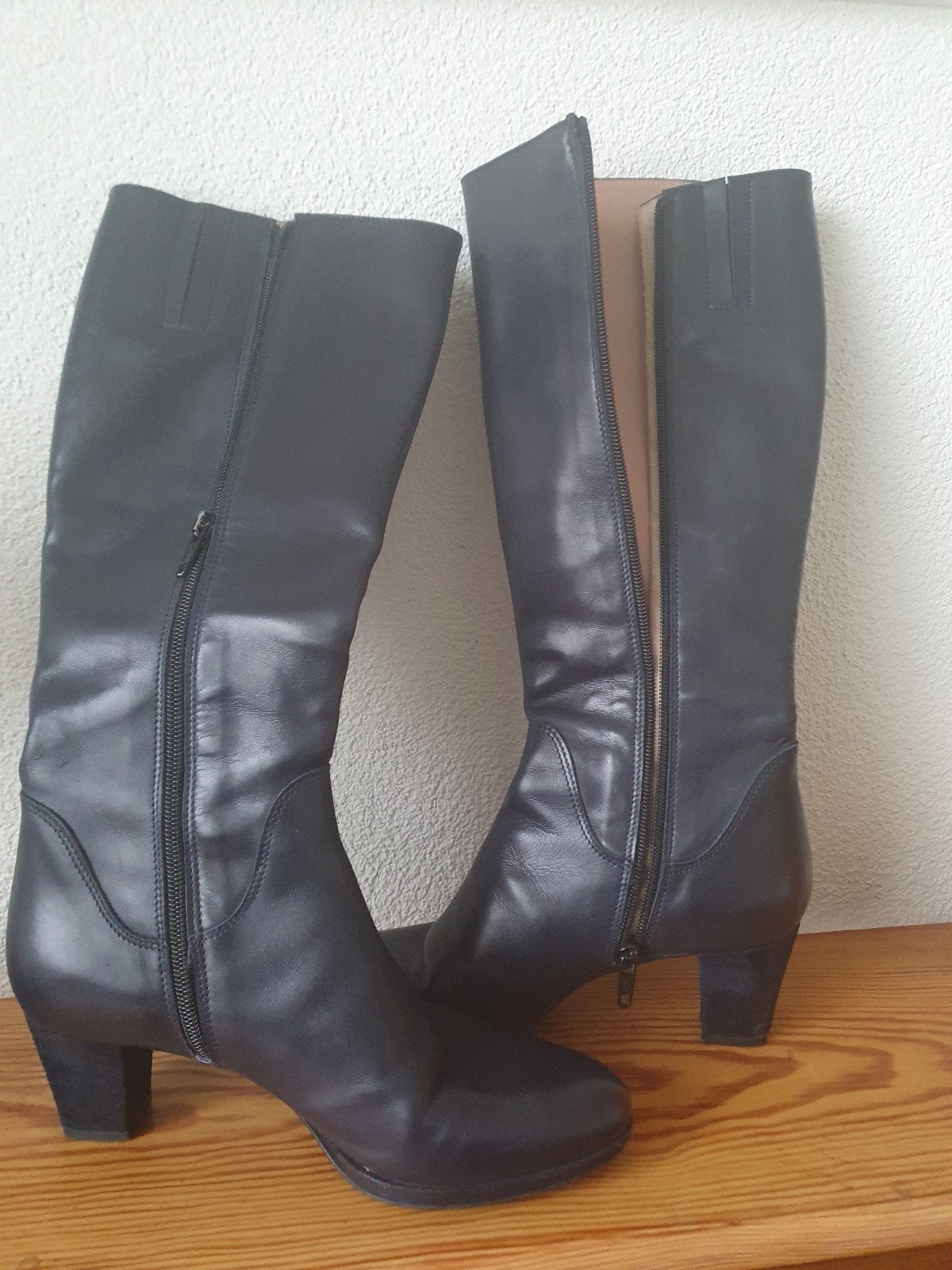 LILIAN LAARZEN BLAUW ZGAN, Ophalen of Verzenden, Zo goed als nieuw, Blauw, Hoge laarzen