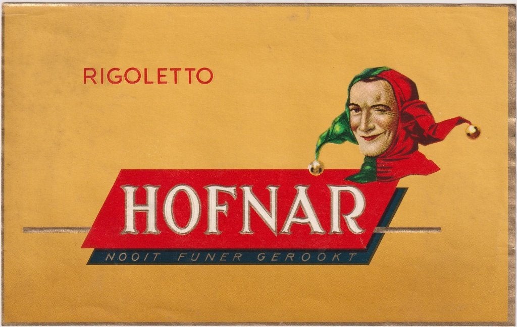 sigarenbanden - etiket - HOFNAR, Verzamelen, Ophalen of Verzenden, Zo goed als nieuw, Sigarenbandjes