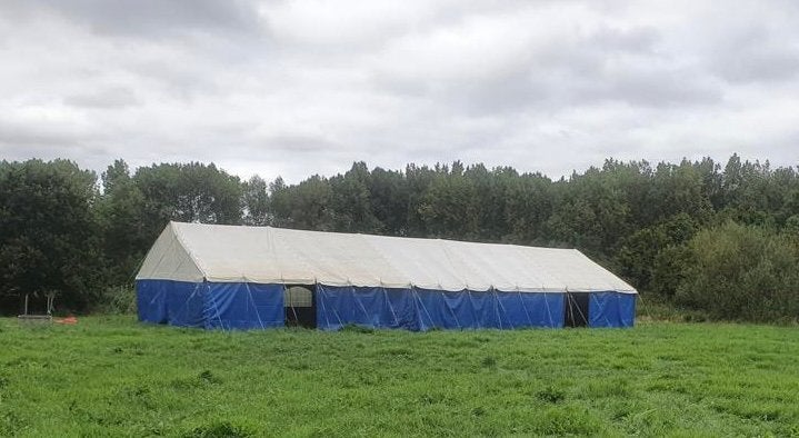 Spantent 12m, Ophalen, Gebruikt, Opvouwbaar, Partytent