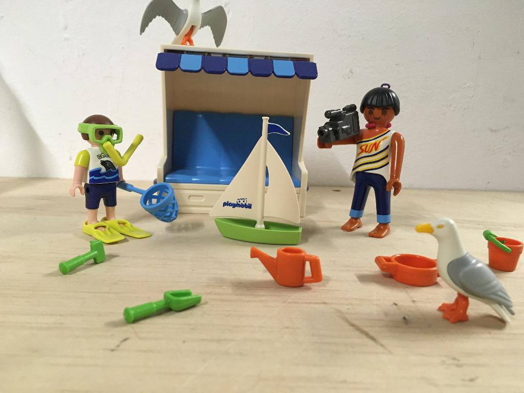 Playmobil Strandstoel strand poppetje accessoires 3660 meeuw, Verzenden