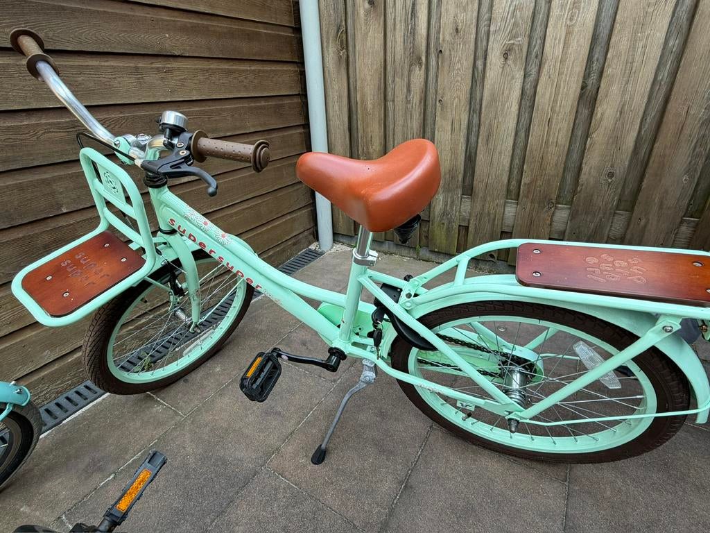 Super Cooper Bamboo 20 inch Kinderfiets, Pistache Groen, Fietsen en Brommers, Ophalen, Gebruikt, 20 inch of meer