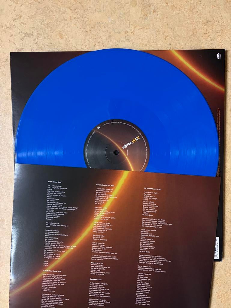 ABBA Voyage blauw vinyl, Cd's en Dvd's, Vinyl | Pop, Gebruikt, Verzenden, 12 inch, Colored vinyl