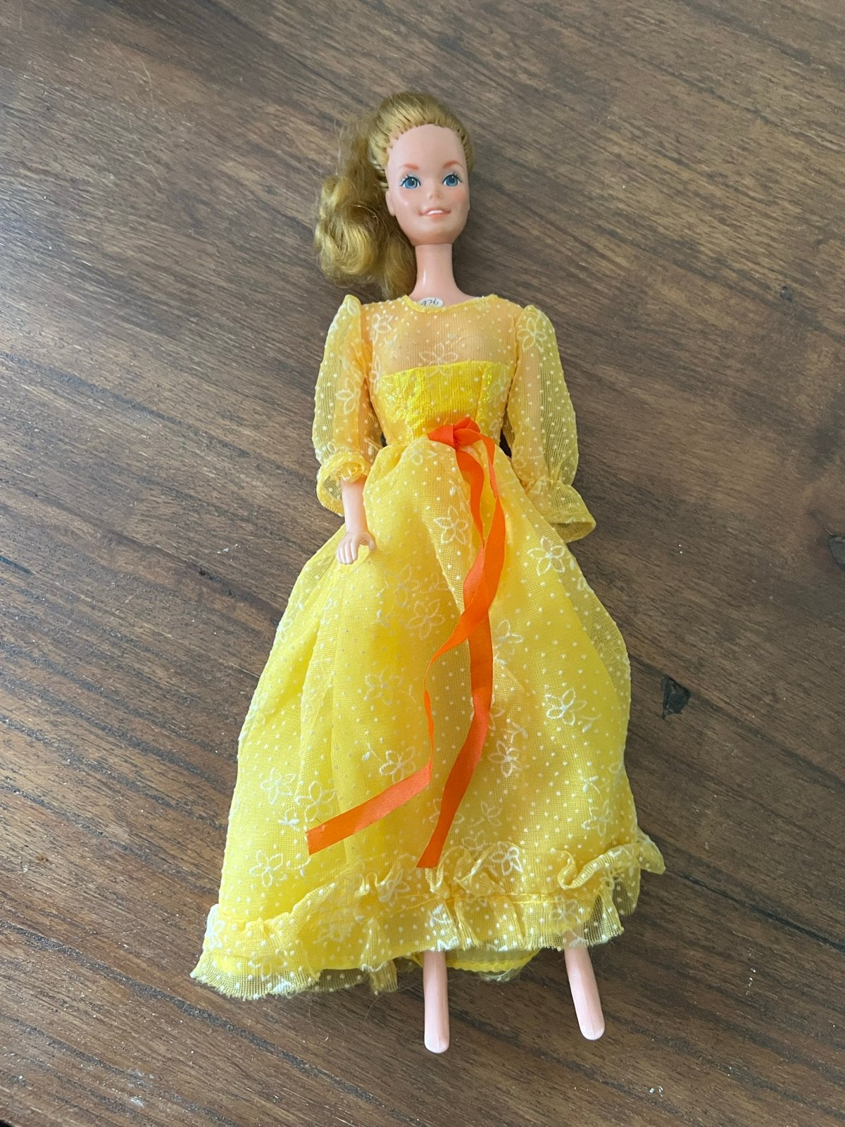 Vintage superstar Barbie in Gele Avondjurk (Jaren '70), Ophalen, Gebruikt, Barbie