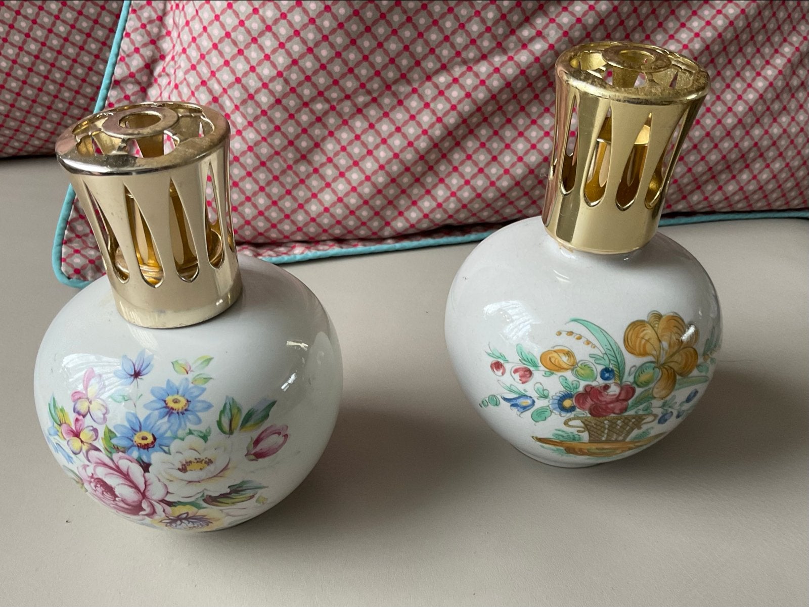 Lampe Berger Paris brander/geurlampjes (2 stuks), Gebruikt, Meerkleurig, Verzenden, Klassiek