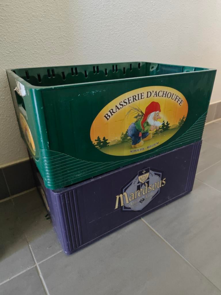 Bierkratten: Chouffe en Maredsous, Gebruikt, 40 tot 60 cm, 50 tot 75 cm, Minder dan 35 cm