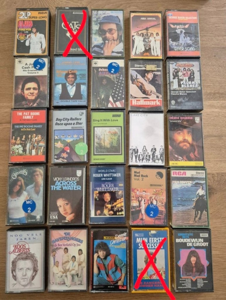 23 Cassettebandjes divers, Cd's en Dvd's, Cassettebandjes, Ophalen of Verzenden, Gebruikt, Overige genres, 2 t/m 25 bandjes