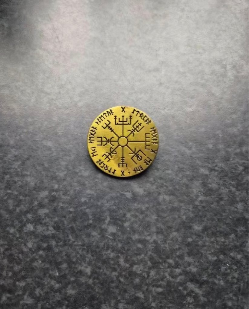 Norse Vegvisir Viking kompas Brosche, Ophalen of Verzenden, Nieuw, Overige materialen