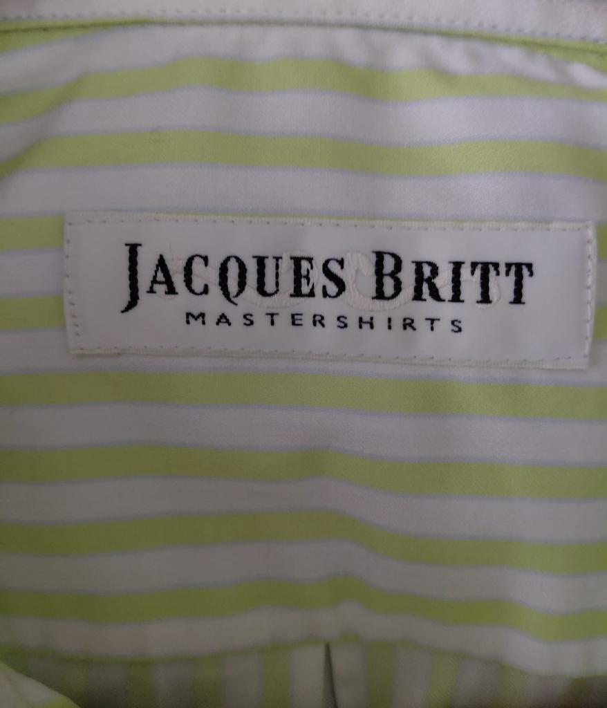 Jacques Britt overhemd 100 % katoen., Kleding | Heren, Ophalen of Verzenden, Zo goed als nieuw, Overige kleuren, Halswijdte 41/42 (L)