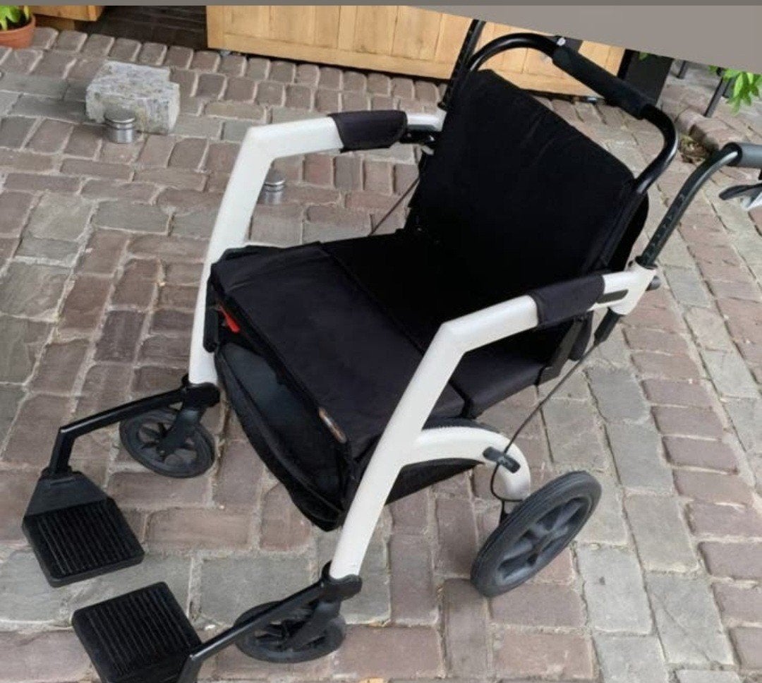 Rollz Motion  2.1 rollator en rolstoel in Een, Ophalen, Inklapbaar, Zo goed als nieuw, Duwrolstoel