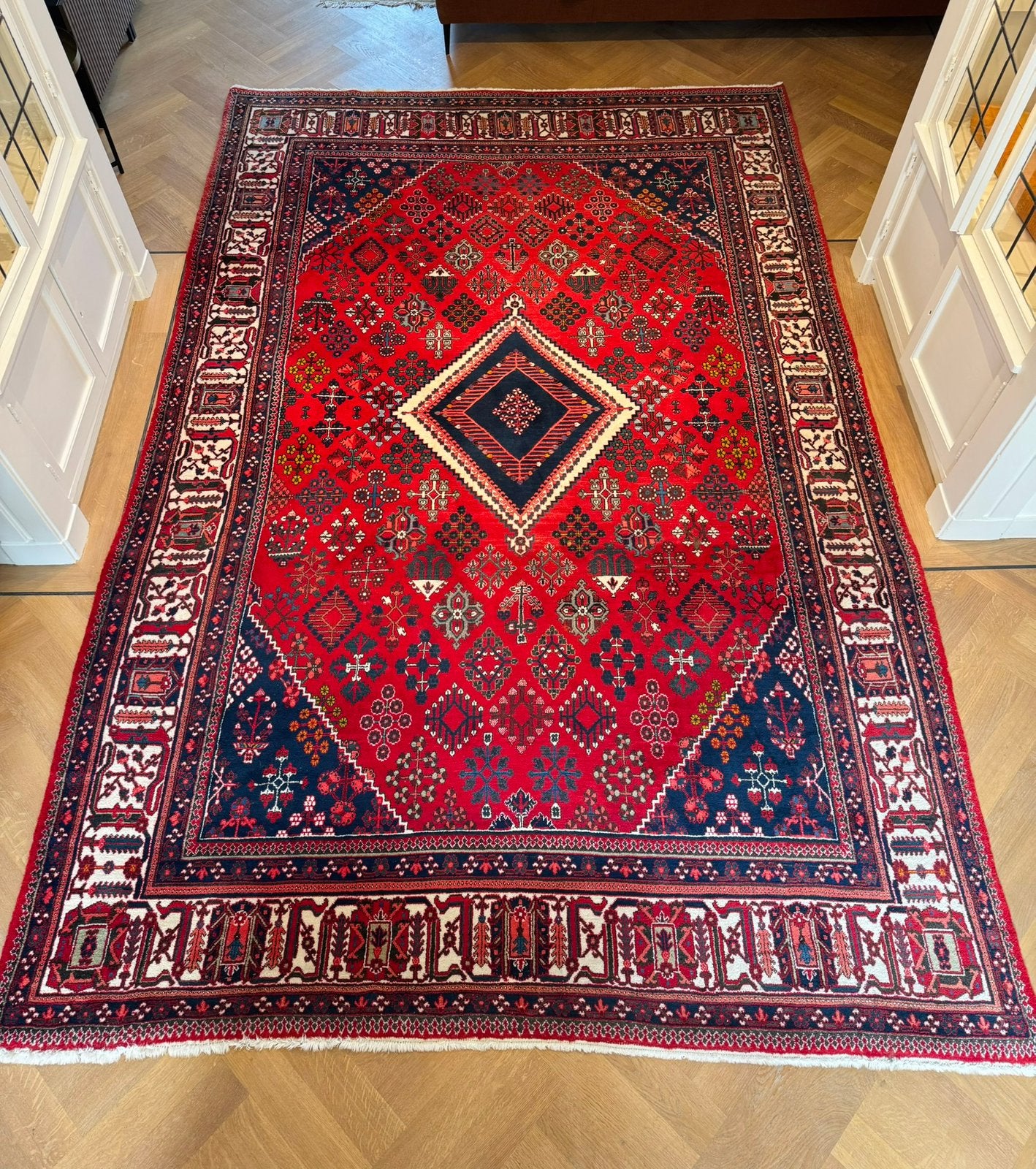 Prachtig handgeknoopt Perzisch tapijt (Meymeh, 330 x 220 cm), Ophalen, Perzisch, Oosters, Nain, Tabriz, Kashan, Meymeh, Heriz, Bidjar