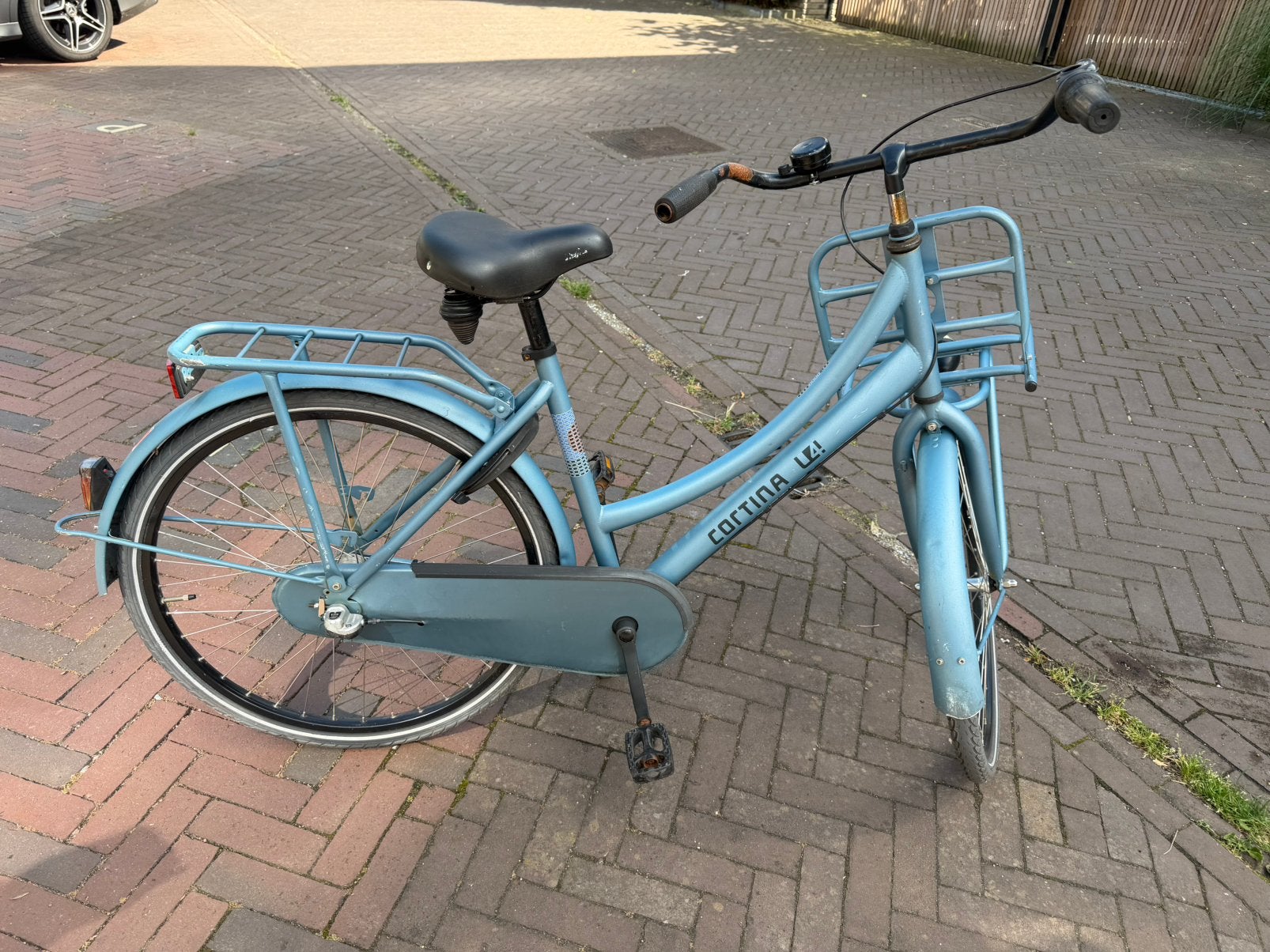 Cortina U4 Transportfiets – lichtblauw –, Fietsen en Brommers, Fietsen | Meisjes, Ophalen of Verzenden, Gebruikt, 26 inch of meer