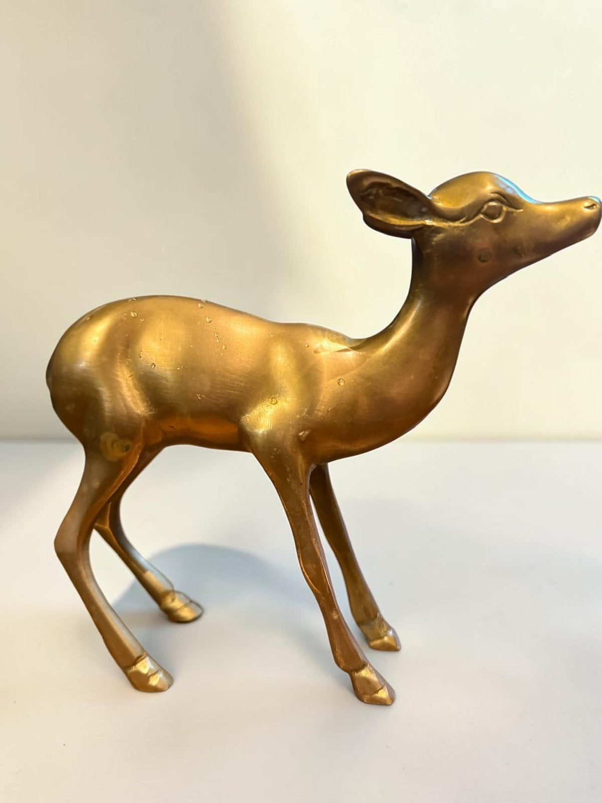 Messing Bambi Hert beeldje, Verzamelen, Ophalen of Verzenden, Gebruikt, Dier