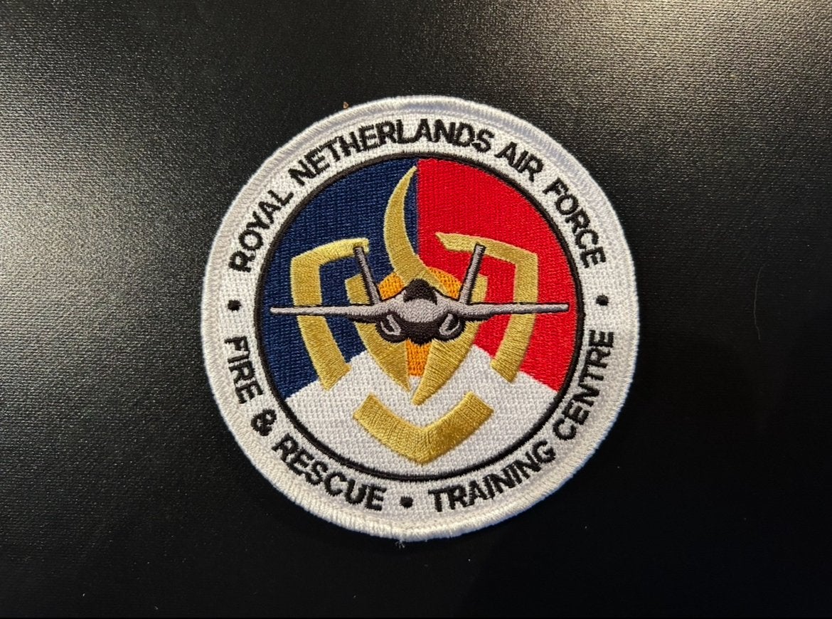 Patch Fire & Resque Training centre RNLAF, Ophalen of Verzenden, Luchtmacht, Nederland, Embleem of Badge