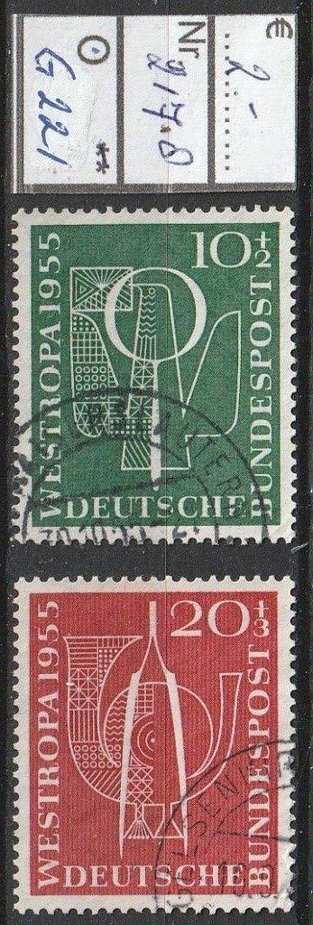 Bund Westropa '55 Michel 217-8 Nr.G221g, Verzenden, BRD, Gestempeld