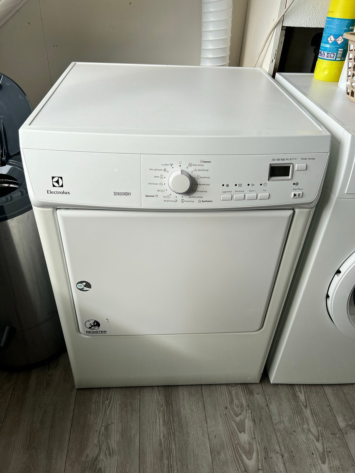 Electrolux Sensordry EDE1074PDW Luchtafvoer Wasdroger, Witgoed en Apparatuur, Ophalen, 6 tot 8 kg, Gebruikt, Luchtafvoer