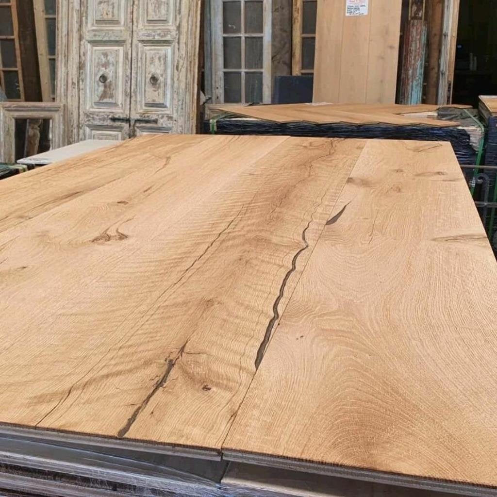 EXTRA BREDE EIKEN VLOER XXL CHATEAU KANT & KLAAR 300MM BREED, Ophalen of Verzenden, Nieuw, 75 m² of meer, Parket