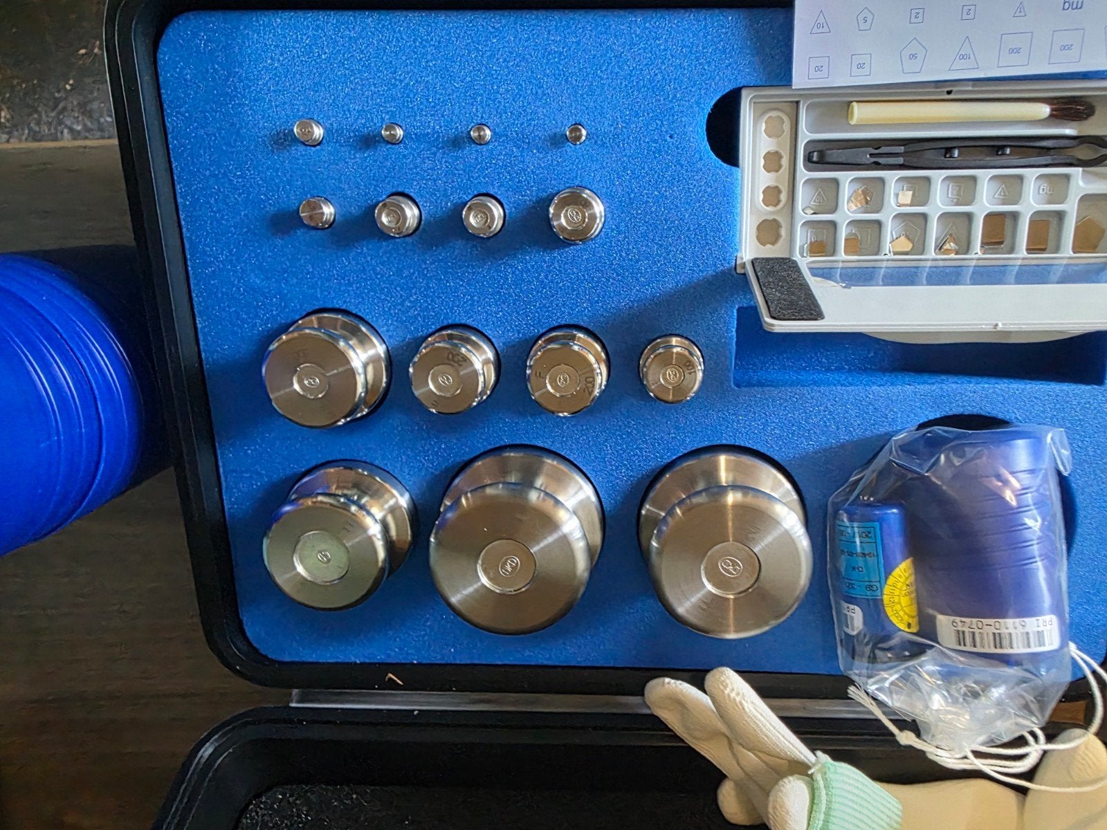 KERN Gewichtenset voor kalibratie van weegschalen, Ophalen, Analoog, Overige typen, Fijner dan 1 gram