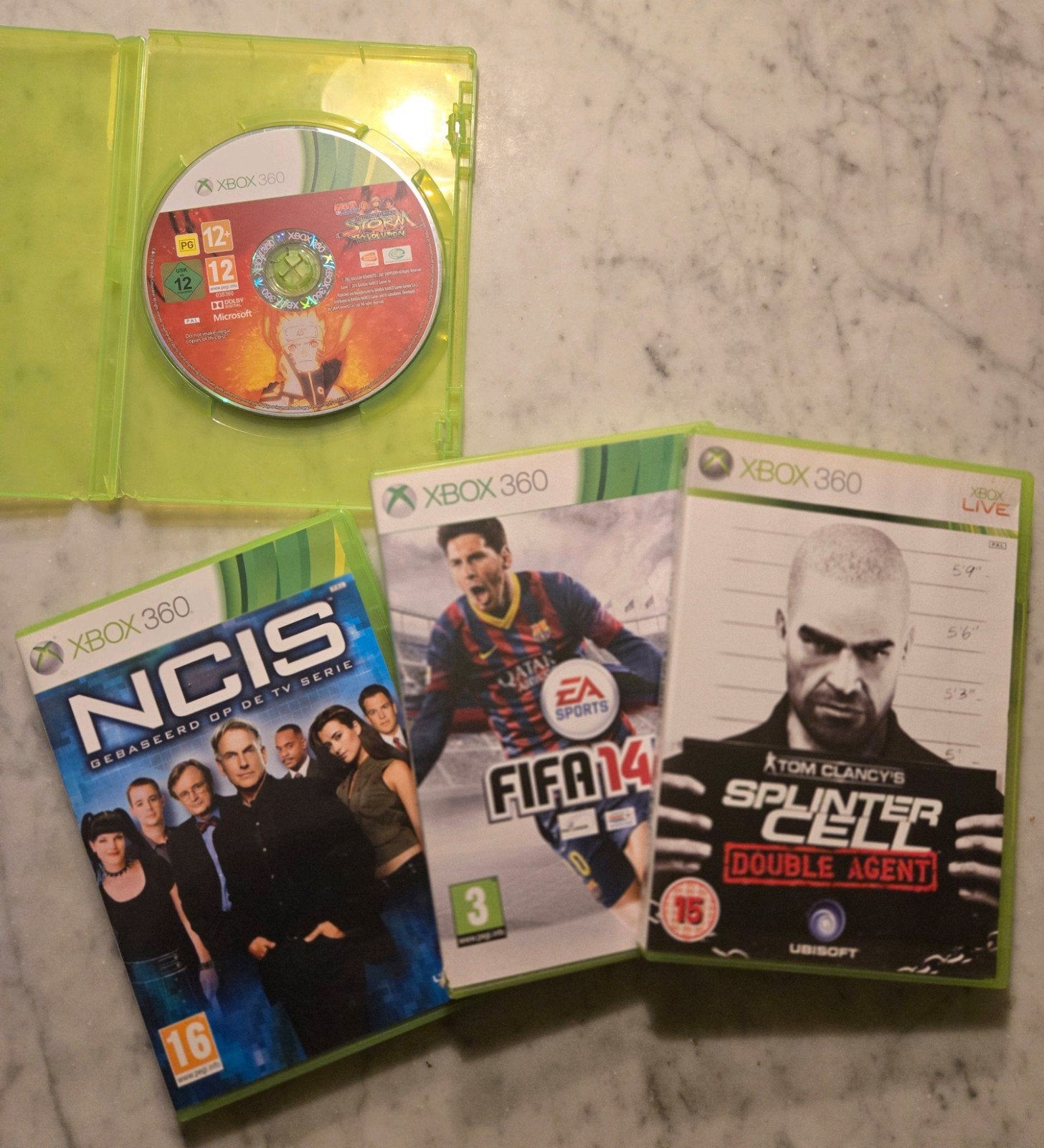 "4" XBOX360 spellen, Avontuur en Actie, Verzenden, Zo goed als nieuw, Gekoppelde computers